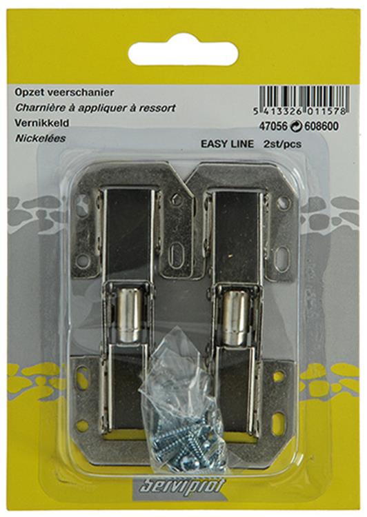 Laden Sie das Bild in Galerie -Viewer, Mack 1013624 - 2 opzetveerscharnieren vernikkeld easy-line | 5 stuks
