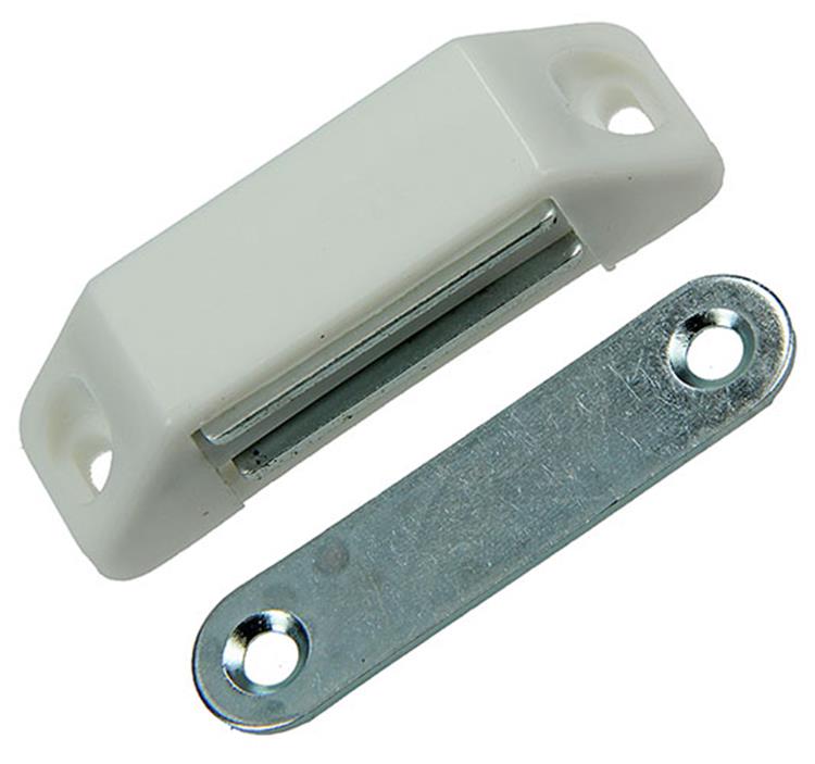 Afbeelding laden in galerijviewer, Mack 1015812 - 2 magneetsloten, zwaar model, kunststof wit | 10 stuks
