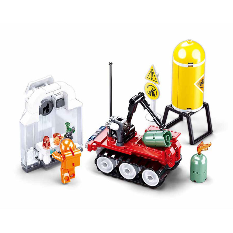 Load image into Gallery viewer, Sluban brandweer robot oefening - 130dlg.
