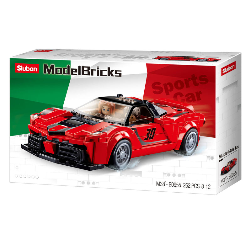 ギャラリービューアに画像をロードする, Sluban italiaanse supercar rood - 262dlg.
