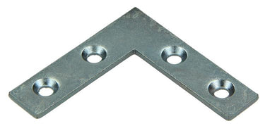 Mack 1013301 - 8 platte winkelhaken verzinkt 40x40x10x2mm | 10 stuks