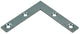 Mack 1013303 - 8 platte winkelhaken verzinkt 60x60x10x2mm | 10 stuks