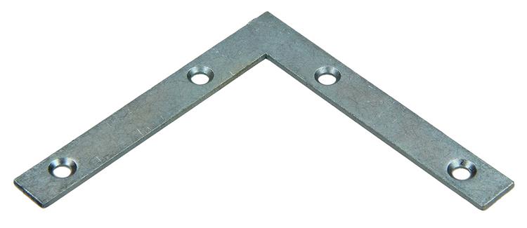 Afbeelding laden in galerijviewer, Mack 1013304 - 8 platte winkelhaken verzinkt 75x75x10x2mm | 10 stuks
