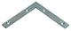 Mack 1013304 - 8 platte winkelhaken verzinkt 75x75x10x2mm | 10 stuks