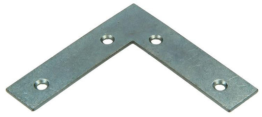 Mack 1013586 - 8 platte winkelhaken verzinkt 75x75x18x2mm | 10 stuks