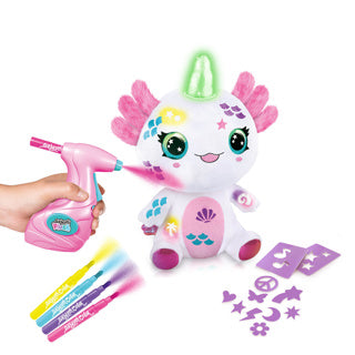 Load image into Gallery viewer, Airbrush pluche axolotlcorn oplichtend | 4 stuks
