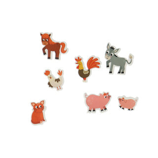 Creafun stickers foam boerderij | 6 stuks