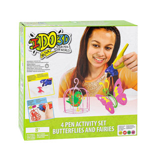 3d knutselset butterfly en fairies ido3d | 4 stuks