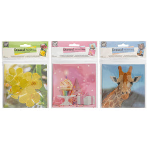 Diamond painting kaartenset 13x13 cm 2 stuks 3 assorti | 6 stuks