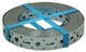 1014041 - geperforeerd bandijzer, verzinkt 25mmx1mmx10m | 5 stuks