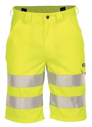 Dassy hoge zichtbaarheidsshort idaho p k fluogeel 46