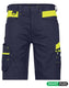 Dassy werkshort manilla nachtblauw fluorgeel 52