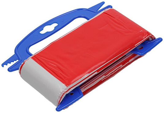 Mack 1014099 - afsperband rood wit haspel 75mm x 100m 35 micron | 5 stuks