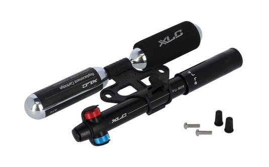 Xlc mtb co2 mini combination pump incl. cartridges