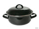 Kitchen tools braadpan emaille zwart 24cm 4,5 l
