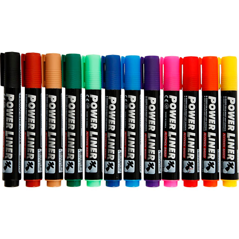 Load image into Gallery viewer, Https: www.cchobby.nl power-liner-lijndikte-1-5-3-mm-diverse-kleuren-12-stuk-1-doos
