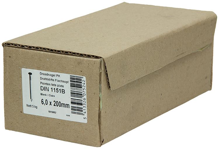 Chargez l'image dans la visionneuse de la galerie, 1015662 - doos 5 kg. nagels platte kop 6,5x200 mm | 2 stuks
