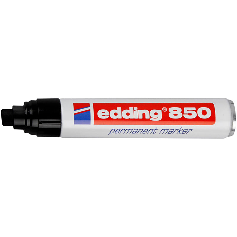 Afbeelding laden in galerijviewer, Permanent marker edding 850 ultra 5-15 mm zwart recht sneldrogend waterbestendig
