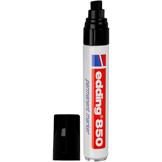 Permanent marker edding 850 ultra 5-15 mm zwart recht sneldrogend waterbestendig