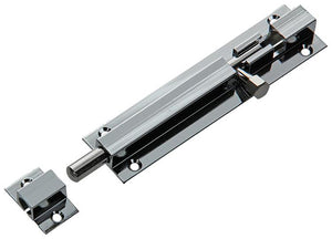 Mack 1013686 - 1 schuifgrendel messing verchroomd a 100 - b 16 mm | 5 stuks