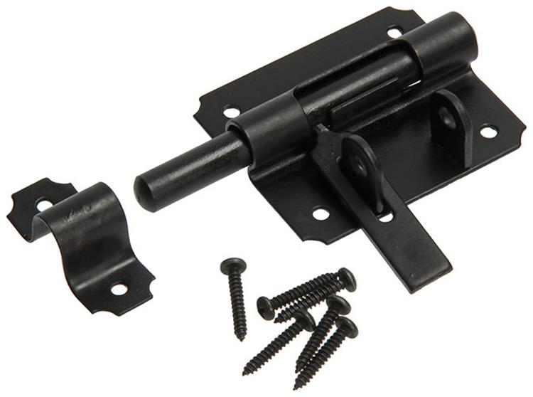 Laden Sie das Bild in Galerie -Viewer, Mack 1013735 - 1 hangslotgrendel zwart 80mm | 5 stuks
