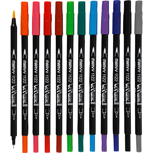 Https: www.cchobby.nl le-plume-ii-markers-sterke-kleuren-12-stuk-1-doos
