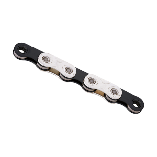 Afbeelding laden in galerijviewer, Kmc ketting x-flat waxed 12 13 speed - 126l - zilver zwart
