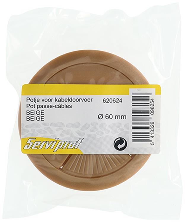 Chargez l'image dans la visionneuse de la galerie, Mack 1014502 - 1 potje voor kabeldoorvoer bruin ø 60 mm | 10 stuks
