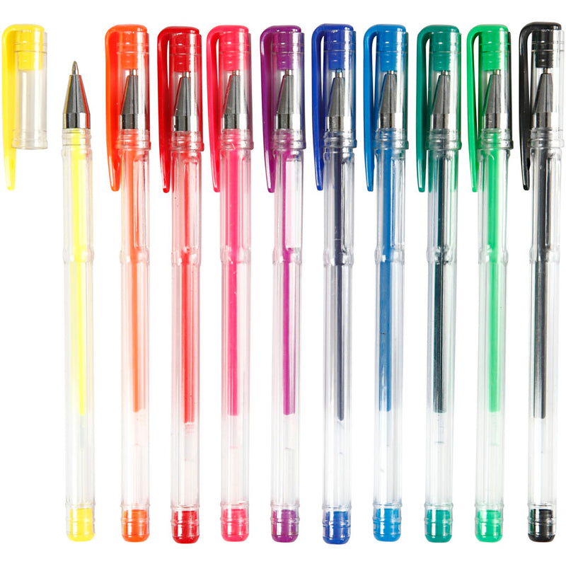 Load image into Gallery viewer, Https: www.cchobby.nl gelpen-lijndikte-0-8-mm-diverse-kleuren-10-div-1-doos
