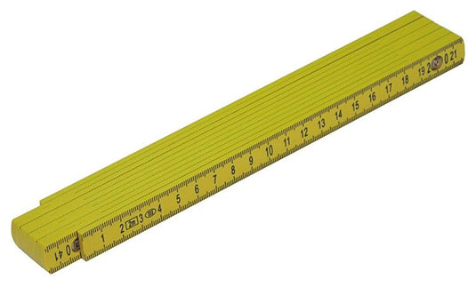 1010899 - abs-kunststof plooimeter geel 2m | 20 stuks