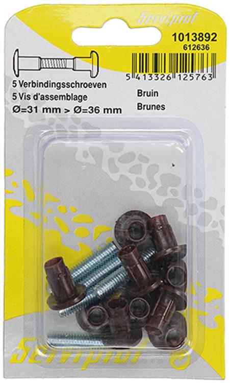 Chargez l'image dans la visionneuse de la galerie, Mack 1013892 - 5 verbindingsschroeven bruin 30-40 mm | 10 stuks
