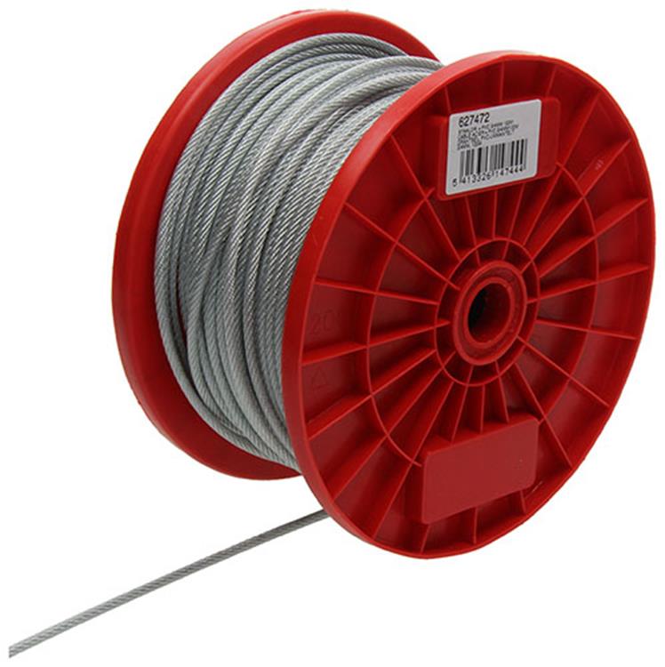 Afbeelding laden in galerijviewer, Mack 1015570 - staalkabel pvc mantel 6x7 100m3-4mm wll 100kg din en12385-4 | 100 stuks

