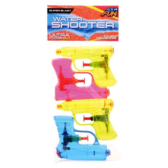 Johntoy john toy aqua fun waterpistool 4-pack shooter â± 11cm