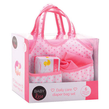 John toys baby rose luiertas voor pop - met accessoires en verschoonkussen