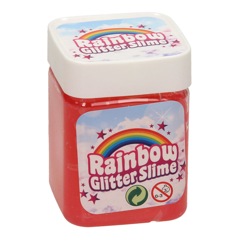 Load image into Gallery viewer, Johntoy regenboog glitter slijm
