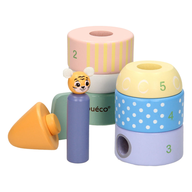 Load image into Gallery viewer, Joueco houten stapel raket
