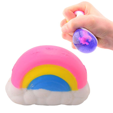 Johntoy knijp regenboog met eenhoorn