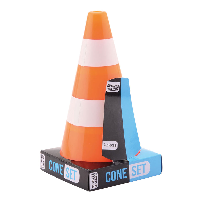 Load image into Gallery viewer, Johntoy sports active oranje witte pylonnen, 4st.
