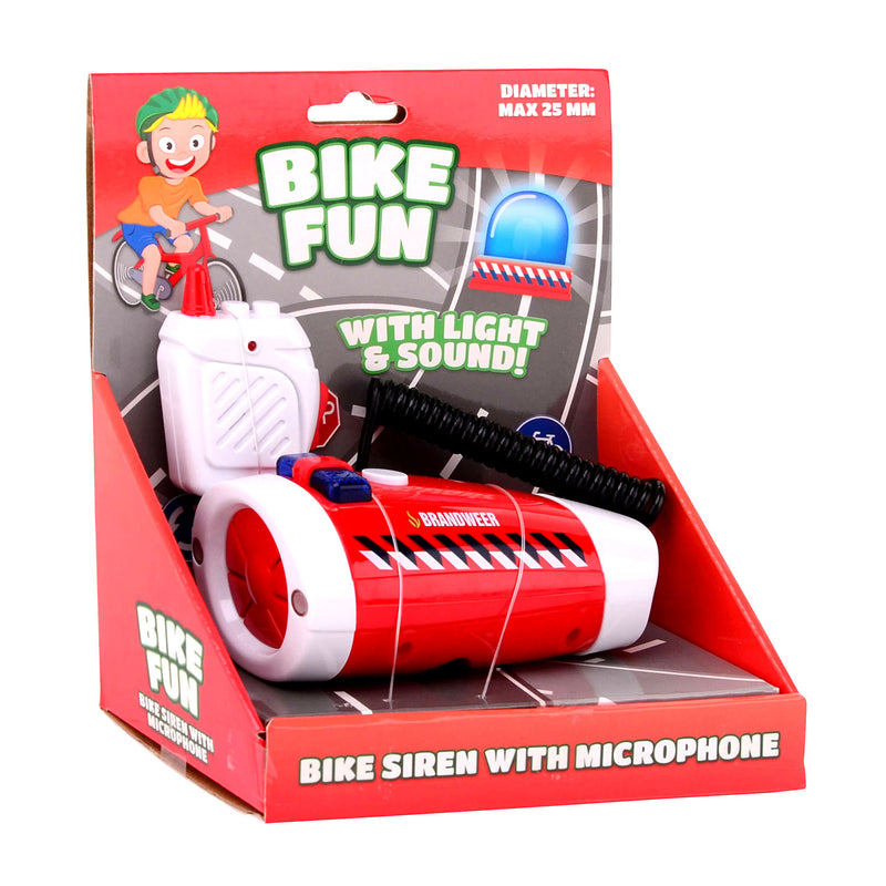 Afbeelding laden in galerijviewer, Bike fun sirene zwaailicht brandweer met microfoon
