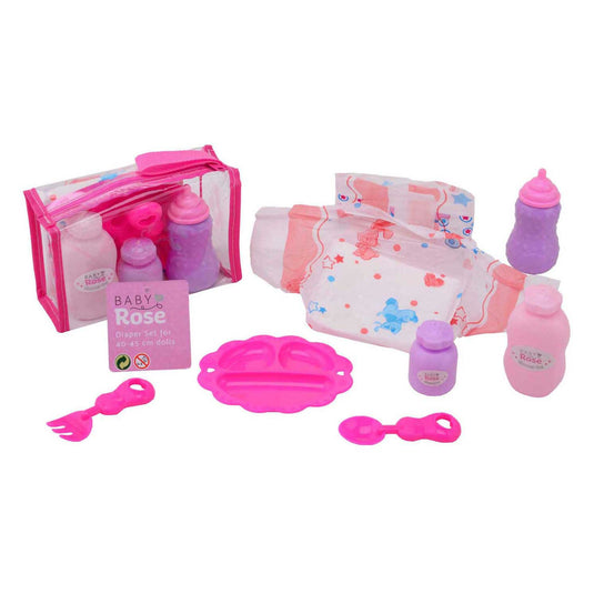 Johntoy baby rose verzorgset in tas