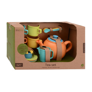Johntoy jouéco - thee set bioplastic 17-delig - theeservies speelgoed voor kinderen