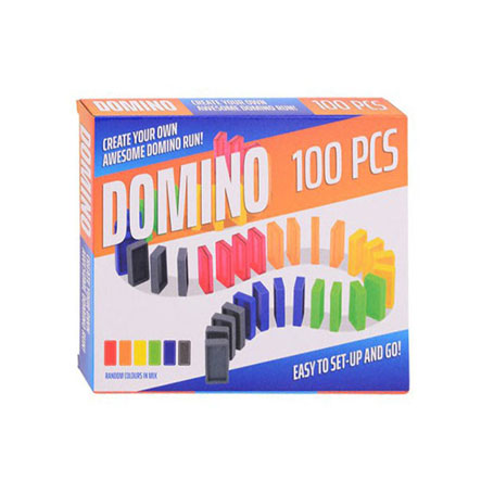 Load image into Gallery viewer, Johntoy gekleurde dominostenen, 100dlg.
