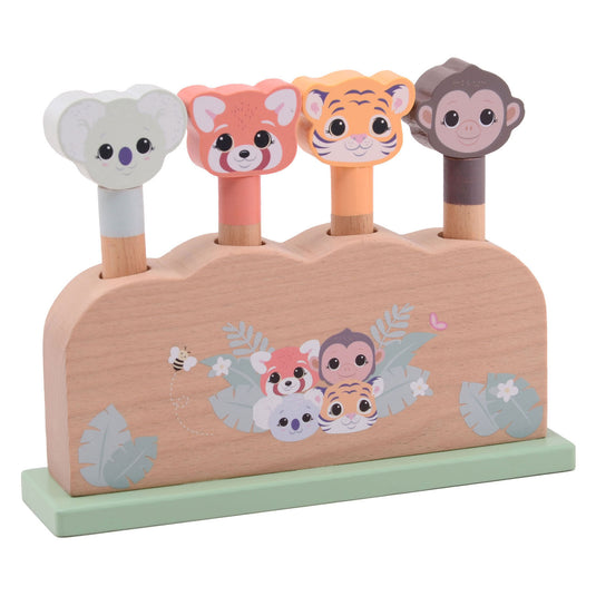 Johntoy joueco the wildies houten pop-up wildies