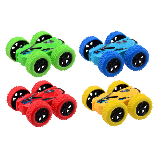 Johntoy flip over frictie auto kleur, 8,5cm