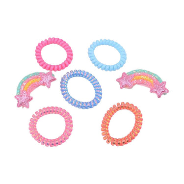 Johntoy haaraccessoires in beker cadeauset, 7dlg.