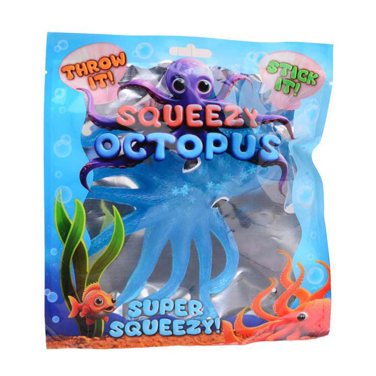 Load image into Gallery viewer, Johntoy plakkerige octopus in foliezakje
