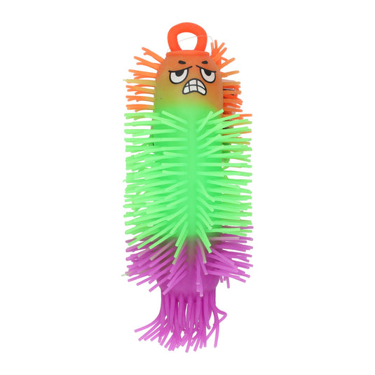Johntoy meerkleurige fluffy worm - 21cm