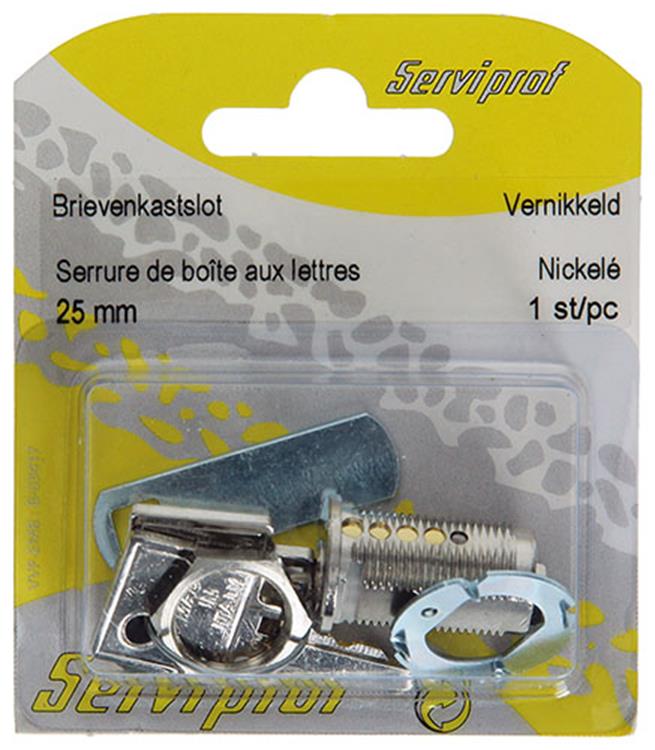 Afbeelding laden in galerijviewer, Mack 1014021 - brievenkastslot vernikkeld 25 mm | 5 stuks
