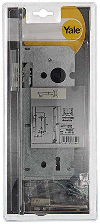 Yale 1019016 - 1 dubb.insteekslot afger.hk. l r a1353 50mm | 3 stuks