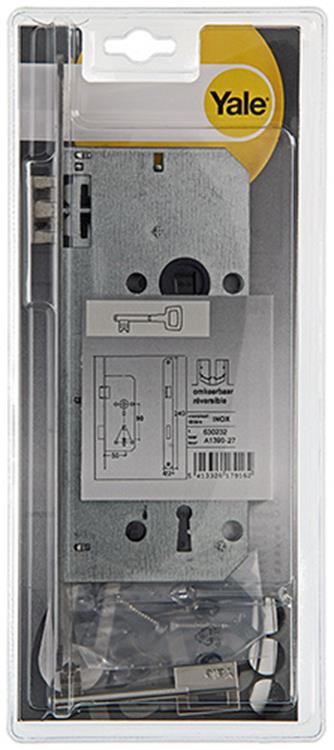 Afbeelding laden in galerijviewer, Yale 1019076 - 1 dub.instkslt afger.hk.l r a1390 50mm inox | 3 stuks
